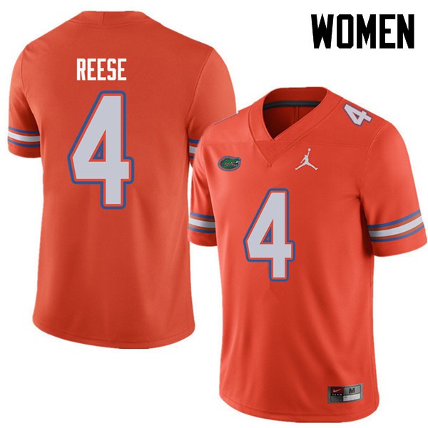 Jordan Brand Women #4 David Reese Florida Gators College Football Jerseys Orange
